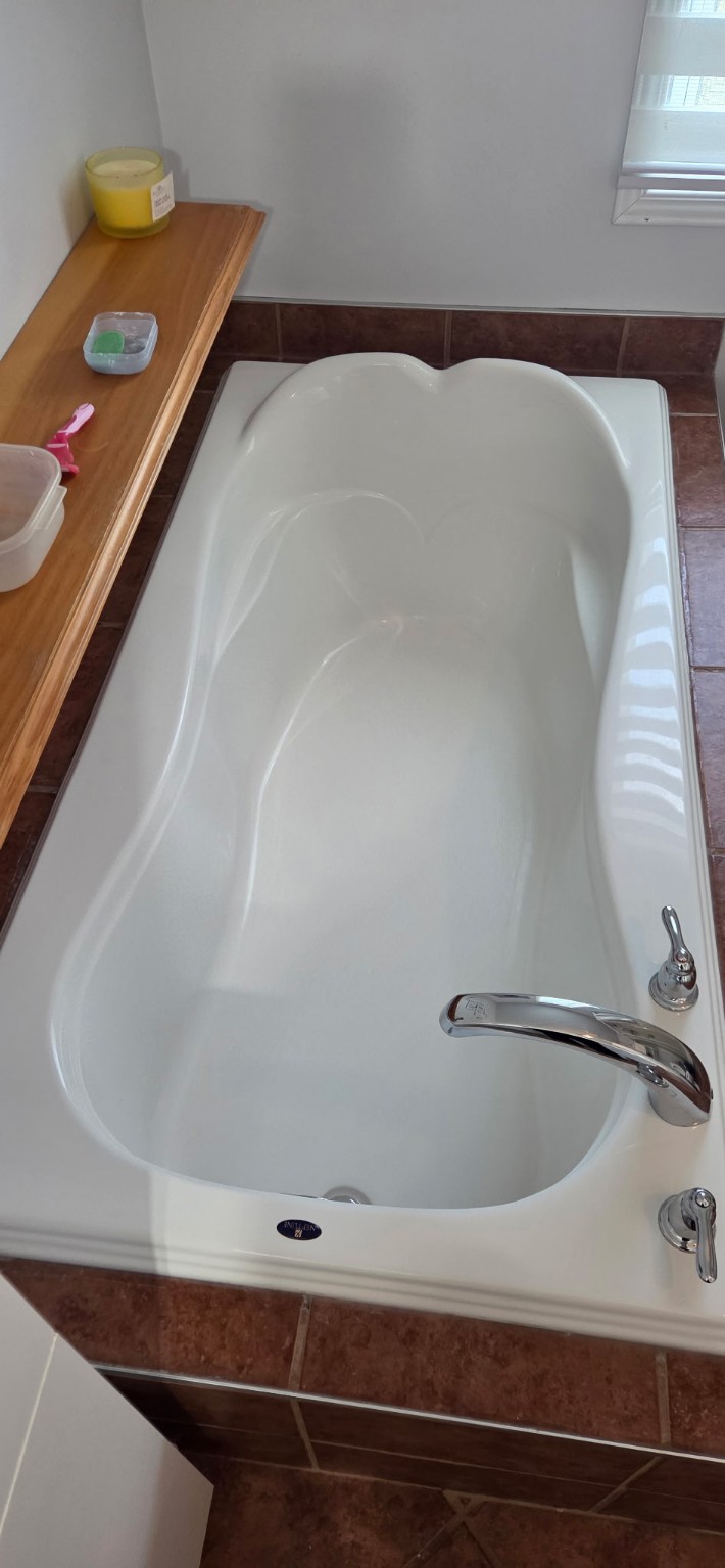 Baignoire après entretien